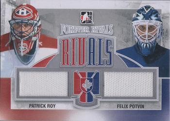 2012-13 In The Game Forever Rivals - Dual Rivals Jerseys Silver #R-05 Felix Potvin / Patrick Roy Front