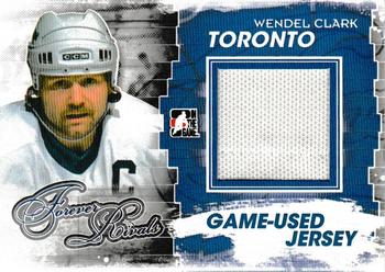 2012-13 In The Game Forever Rivals - Game Used Jerseys Blue/Red #M-02 Wendel Clark Front