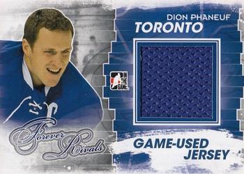 2012-13 In The Game Forever Rivals - Game Used Jerseys Blue/Red #M-03 Dion Phaneuf Front