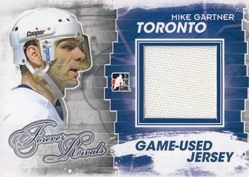 2012-13 In The Game Forever Rivals - Game Used Jerseys Blue/Red #M-05 Mike Gartner Front