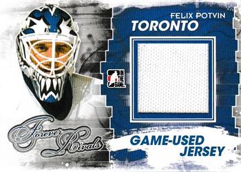 2012-13 In The Game Forever Rivals - Game Used Jerseys Blue/Red #M-15 Felix Potvin Front