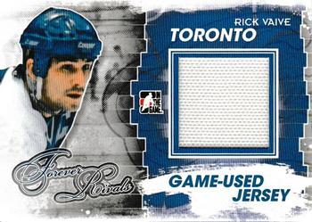 2012-13 In The Game Forever Rivals - Game Used Jerseys Blue/Red #M-24 Rick Vaive Front