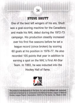 2012-13 In The Game Forever Rivals - Gold #34 Steve Shutt Back