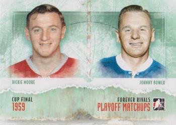 2012-13 In The Game Forever Rivals - Playoff Matchups #PM-05 Dickie Moore / Johnny Bower Front