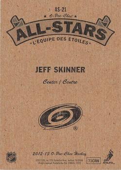 2012-13 O-Pee-Chee - All-Stars #AS-21 Jeff Skinner Back