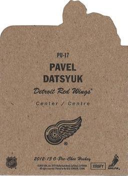 2012-13 O-Pee-Chee - Pop-Ups #PU-17 Pavel Datsyuk Back