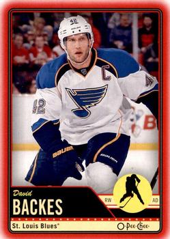 2012-13 O-Pee-Chee - Wrapper Redemption Red #110 David Backes Front
