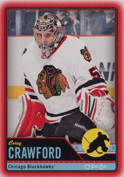 2012-13 O-Pee-Chee - Wrapper Redemption Red #205 Corey Crawford Front