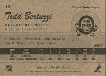 2012-13 O-Pee-Chee - Retro #15 Todd Bertuzzi Back