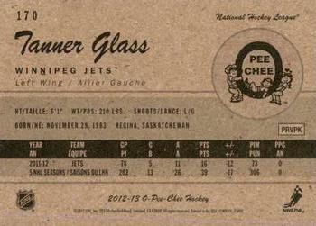 2012-13 O-Pee-Chee - Retro #170 Tanner Glass Back