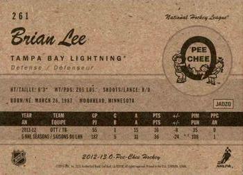 2012-13 O-Pee-Chee - Retro #261 Brian Lee Back