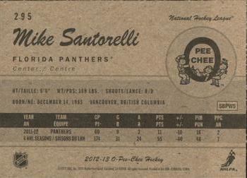 2012-13 O-Pee-Chee - Retro #295 Mike Santorelli Back