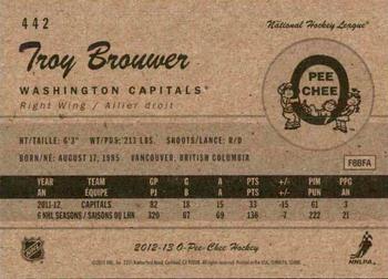 2012-13 O-Pee-Chee - Retro #442 Troy Brouwer Back