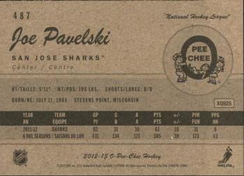 2012-13 O-Pee-Chee - Retro #487 Joe Pavelski Back