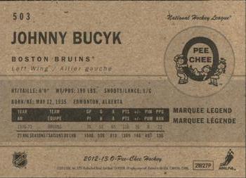 2012-13 O-Pee-Chee - Retro #503 Johnny Bucyk Back