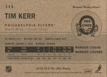 2012-13 O-Pee-Chee - Retro #540 Tim Kerr Back