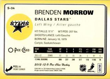 2012-13 O-Pee-Chee - Stickers #S-34 Brenden Morrow Back