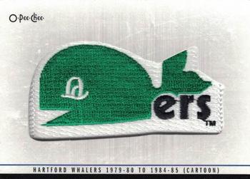 2012-13 O-Pee-Chee - Team Logo Patches #TL-99 Hartford Whalers 1979-80 to 19984-85 (Cartoon) Front