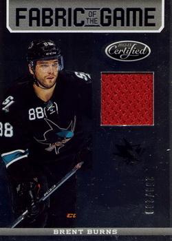 2012-13 Panini Certified - Fabric of the Game #FOG-BUR Brent Burns Front