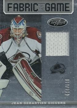 2012-13 Panini Certified - Fabric of the Game #FOG-JSG Jean-Sebastien Giguere Front