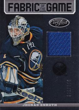 2012-13 Panini Certified - Fabric of the Game #FOG-JHE Jhonas Enroth Front
