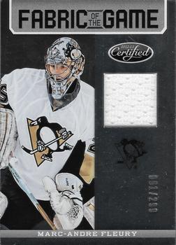 2012-13 Panini Certified - Fabric of the Game #FOG-MAF Marc-Andre Fleury Front
