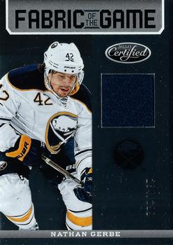 2012-13 Panini Certified - Fabric of the Game #FOG-NG Nathan Gerbe Front