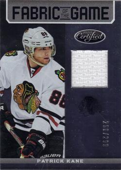 2012-13 Panini Certified - Fabric of the Game #FOG-KAN Patrick Kane Front