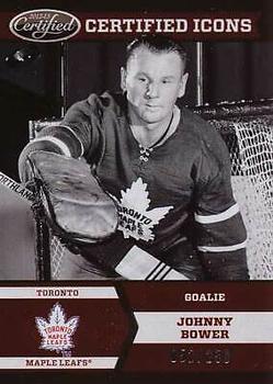 2012-13 Panini Certified - Icons #I-5 Johnny Bower Front