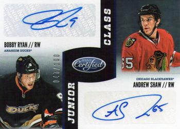 2012-13 Panini Certified - Junior Class Signatures #JC-RS Bobby Ryan / Andrew Shaw Front