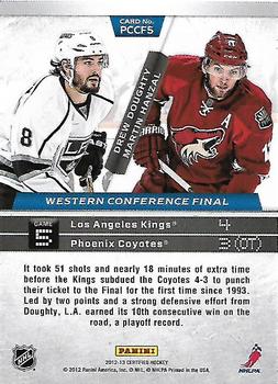 2012-13 Panini Certified - Path to the Cup Conference Finals #PCCF5 Drew Doughty / Martin Hanzal Back