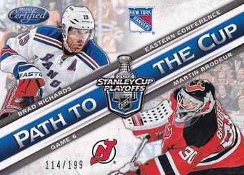 2012-13 Panini Certified - Path to the Cup Conference Finals #PCCF11 Brad Richards / Martin Brodeur Front