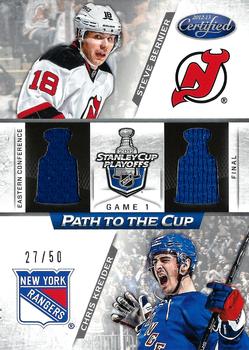 2012-13 Panini Certified - Path to the Cup Conference Finals Dual Jerseys #PCCF6 Chris Kreider / Steve Bernier Front