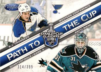 2012-13 Panini Certified - Path to the Cup Quarter Finals #PCQF9 Antti Niemi / B.J. Crombeen Front