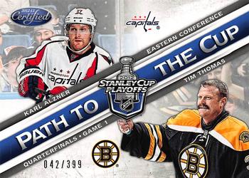 2012-13 Panini Certified - Path to the Cup Quarter Finals #PCQF29 Karl Alzner / Tim Thomas Front