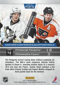 2012-13 Panini Certified - Path to the Cup Quarter Finals #PCQF46 Kimmo Timonen / Simon Despres Back
