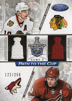 2012-13 Panini Certified - Path to the Cup Quarter Finals Dual Jerseys #PCQF12 Keith Yandle / Patrick Sharp Front