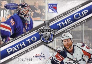 2012-13 Panini Certified - Path to the Cup Semifinals #PCSF14 Dennis Wideman / Henrik Lundqvist Front