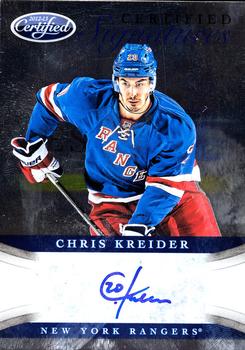 2012-13 Panini Certified - Signatures #CS-CKR Chris Kreider Front