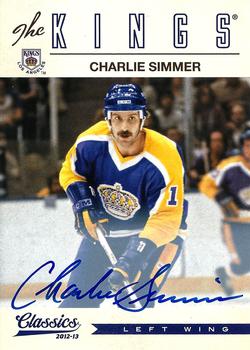 2012-13 Panini Classics Signatures - Autographs #17 Charlie Simmer Front