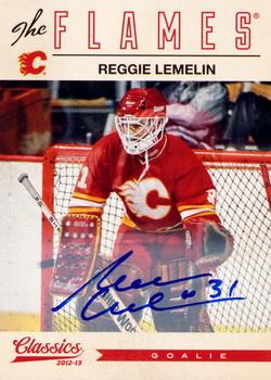 2012-13 Panini Classics Signatures - Autographs #94 Reggie Lemelin Front