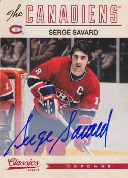 2012-13 Panini Classics Signatures - Autographs #112 Serge Savard Front