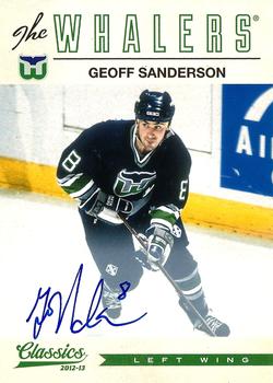 2012-13 Panini Classics Signatures - Autographs #149 Geoff Sanderson Front