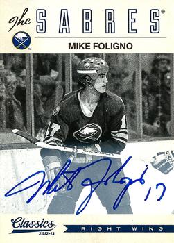 2012-13 Panini Classics Signatures - Autographs #166 Mike Foligno Front