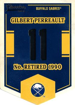 2012-13 Panini Classics Signatures - Banner Numbers #EN19 Gilbert Perreault Front
