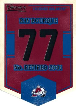 2012-13 Panini Classics Signatures - Banner Numbers #EN25 Ray Bourque Front