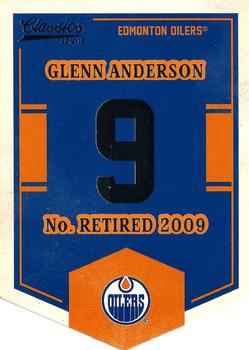 2012-13 Panini Classics Signatures - Banner Numbers #EN32 Glenn Anderson Front