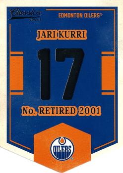 2012-13 Panini Classics Signatures - Banner Numbers #EN34 Jari Kurri Front