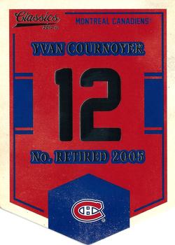 2012-13 Panini Classics Signatures - Banner Numbers #EN41 Yvan Cournoyer Front