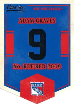 2012-13 Panini Classics Signatures - Banner Numbers #EN54 Adam Graves Front